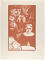 The Old Woman from Berkeley, Emile Bernard French, Zincograph printed in sepia