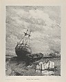 Low Tide, Eugène Isabey  French, Lithograph on chine collé; first state of two, without griffonage on upper right