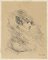 Portrait of Mademoiselle Ledieu, Jean-Baptiste Isabey  French, Lithograph; first state of two