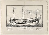 The Chinese Junk "Keying"–Captain Kellett–As she appeared in New York harbour July 13th, 1847–212 days from Canton.–720 tons burthen., Nathaniel Currier  American, Lithograph