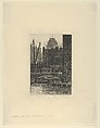 Silhouette from East River, Albert E. Flanagan American, Etching and drypoint