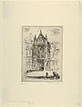 Transept Senlis Cathedral, Albert E. Flanagan American, Etching