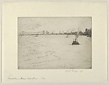 Manhattan Shore–East River, Albert E. Flanagan American, Etching