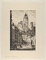 Jacob Street, N. Y., Albert E. Flanagan American, Etching