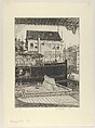 Waterfront, N. Y., Albert E. Flanagan American, Etching