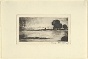 Shore Scene, Albert E. Flanagan American, Etching