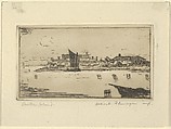 Venetian Island, Albert E. Flanagan American, Etching