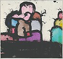 In My Beginning, Chuck Webster (American, born Binghamton, New York, 1970), Linoleum cut, woodcut, pochoir and screenprint