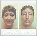 I Make up the Image of My Perfection/I Make up the Image of My Deformity, from "Femfolio", Martha Wilson  American, Digital print