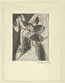 Greeting Card for 1944–45, Stanley William Hayter British, Engraving and soft-ground etching