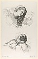 Figures from Annibale Carracci's "The Deposition", Alexandre Chaponnier  French, Engraving and stipple