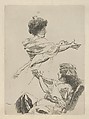 The Welcome, Paul-Albert Besnard  French, Etching; only state