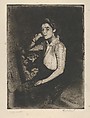 The Girl from Biarritz, Paul-Albert Besnard  French, Etching; second state of two