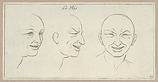 Le Ris, from "Caractères des passions, gravés sur les desseins de l'illustre Monsieur le Brun", Sébastien Le Clerc, le Jeune French, Etching