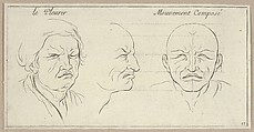 Le Pleurer and mouvement composé, from "Caractères des passions, gravés sur les desseins de l'illustre Monsieur le Brun", Sébastien Le Clerc, le Jeune French, Etching