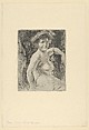 Blonde Woman at her Toilette, Paul-Albert Besnard  French, Etching; single state