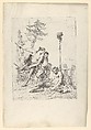 Satyr Family (Pan and his Family), from the Scherzi, Giovanni Battista Tiepolo Italian, Etching