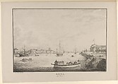 The Neva River, Karl Petrovich Beggrov Russian, Lithograph