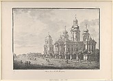 Our Lady of Vladimir Church in St. Petersburg, Karl Petrovich Beggrov Russian, Lithograph