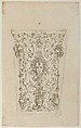 Design for a Beaker, Bernhard Zan  German, Engraving