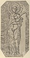 A female Saint, Geoffroy Dumoûtier  French, Etching