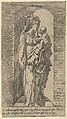 The Virgin and Child in a Niche, Geoffroy Dumoûtier  French, Etching