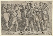 Group of Roman Figures, Master IQV  French, Etching