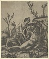 Satyr and Nymph, Marcantonio Raimondi  Italian, Engraving