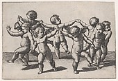 Putti dancing in a circle, Marcantonio Raimondi  Italian, Engraving