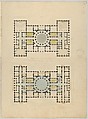 Plan by T. Cole, Esq. for the Capitol of Ohio, Alexander Jackson Davis (American, New York 1803–1892 West Orange, New Jersey), Watercolor, ink and graphite