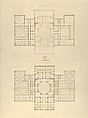 Design for the Capitol of Ohio, Columbus, Alexander Jackson Davis (American, New York 1803–1892 West Orange, New Jersey), Watercolor, ink and graphite