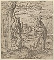 Saint John and Saint Anthony, Master IQV  French, Etching