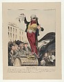 Plate 7: Ladies and gentlemen!, from 'Caricaturana,' published in Les Robert Macaires, Honoré Daumier French, Color lithograph on wove paper; third state of three (Delteil)