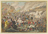 Spanish-Patriots Attacking the French-Banditti– Loyal Britons Lending a Lift, James Gillray British, Hand-colored etching