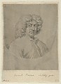 Portrait of Gerard Edema, Mary Beale British, Gray washes and touches of white gouache (bodycolor) over graphite
