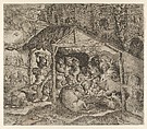 Nativity, Master IQV  French, Etching