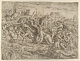 Christ Carrying of the Cross, Jean Mignon French, Etching