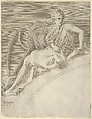 Terpsichore, from "Twelve Muses and Goddesses", Léon Davent  French, Etching