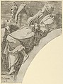 Melpomene, from "Twelve Muses and Goddesses", Léon Davent  French, Etching
