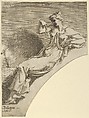 Erato, from "Twelve Muses and Goddesses", Léon Davent  French, Etching