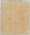 Study for the Head of Julius Caesar, Andrea del Sarto (Andrea d&#39;Agnolo) (Italian, Florence 1486–1530 Florence), Red chalk