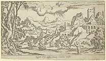 Calisto Changed Into a Bear From Fable of Calisto, Léon Davent  French, Etching