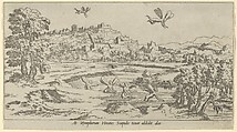 At Nympharum Hecates Scapulis Timor Addidit  Alas, Léon Davent  French, Etching