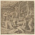 The Garden of Pomona, Léon Davent  French, Engraving; counterproof