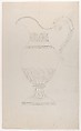 Design for a water pitcher, Thomas Fletcher American, Graphite