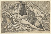 Jupiter and Antiope, Antonio Fantuzzi  Italian, Etching