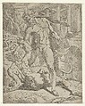 Hercules and Cacus, Antonio Fantuzzi  Italian, Etching