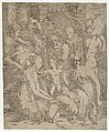 Religious Allegory, Antonio Fantuzzi  Italian, Etching