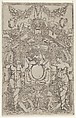 Ornament Panel with Terms and Spiral Bases, Antonio Fantuzzi  Italian, Etching