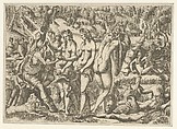 The Judgment of Paris, Jean Mignon French, Etching